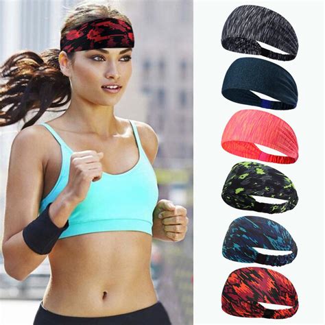Спортивная повязка на голову для тренировок, эластичные спортивные ...