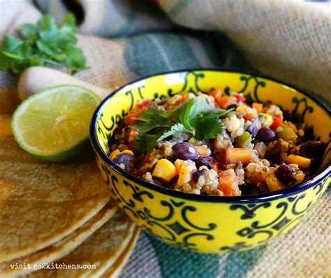 Mexican Quinoa Bowl - Easy Recipe - go2kitchens