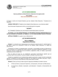 Ley De Hidrocarburos C Mara De Diputados Ley De Hidrocarburos C