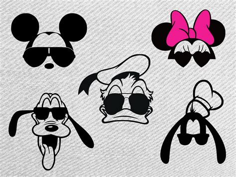 Disney Sunglasses Svg Minnie Mouse Sunglasses Svg Mickey Etsy