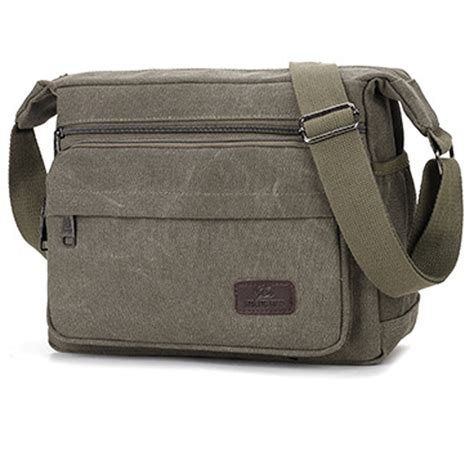 Retro Canvas Bag Men's Multi-layer Shoulder Bag - Walmart.com