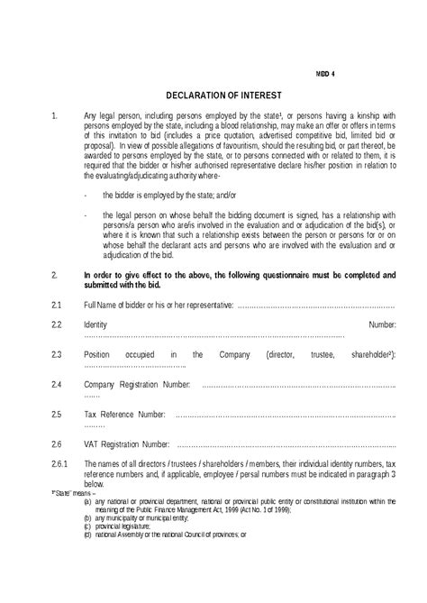 Practise Of Ais3702 Mbd 4 Declaration Of Interest 1 Any Legal Person Including Persons