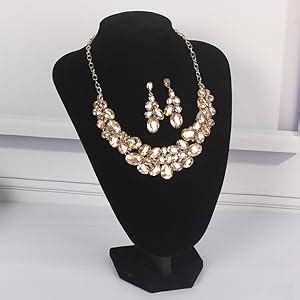 Amazon Foraineam Pack Black Velvet Necklace Bust Display D