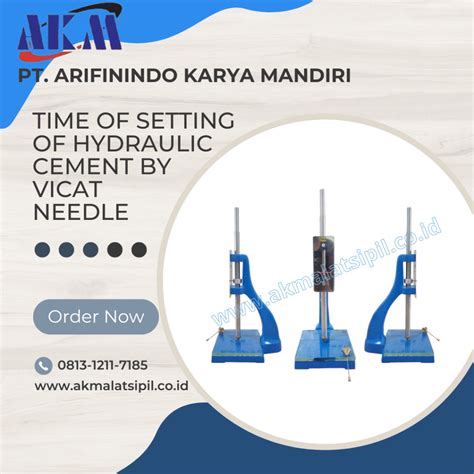 Time Of Setting Of Hydraulic Cement By Vicat Needle Pt Arifinindo