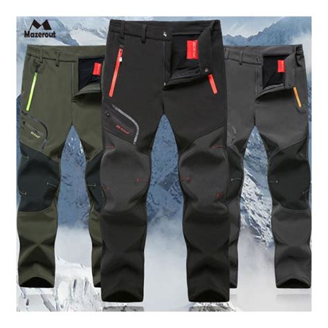 Plus Size Waterproof Softshell Hiking Pants For Trekking Camping