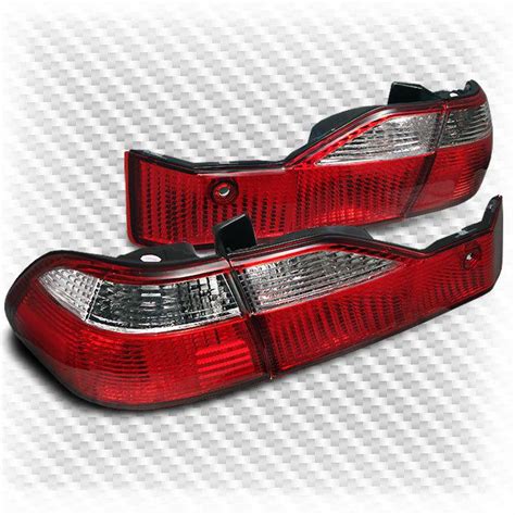 Find 98 00 Honda Accord 4 Door Red Clear Tail Lights Rear Brake Lamp