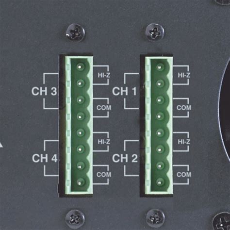 Amplificador LINEA 100V de 4 vías 4 x 120 W. AMP4120MKII