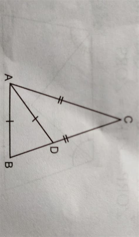 3 In Aabc Ac Bc Angle Bac Is Bisected By Adand Ad Ab Find Angle