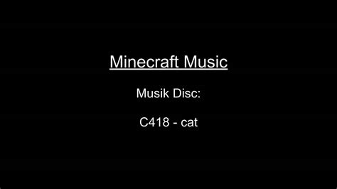 Mincraft Music Music Disc C418 Cat [hd] Youtube