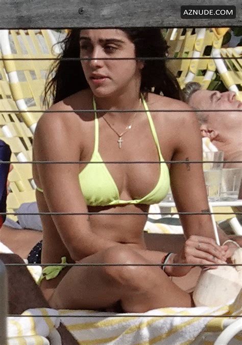 Lourdes Leon Wears A Yellow Bikini As She Works On Her Tan With Her