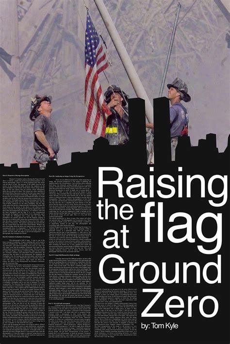 Raising The Flag At Ground Zero Extra Credit Typographic L Flickr