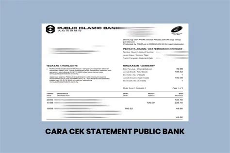 Cara Cek Statement Public Bank ASAS HARTANAH