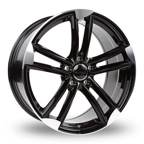 Buy Wheelworld Wh Black Polished Alloy Wheels Wheelbase