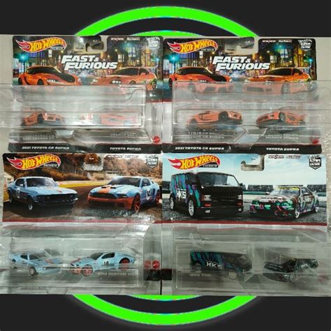 Hot Wheels PREMIUM Twin Pack NISSAN R33 HKS TOYOTA SUPRA FORD MUSTANG LAMBORGHINI Shopee Malaysia