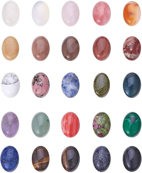 Ph Pandahall Oval Gemstone Cabochons Styles Flatback Natural