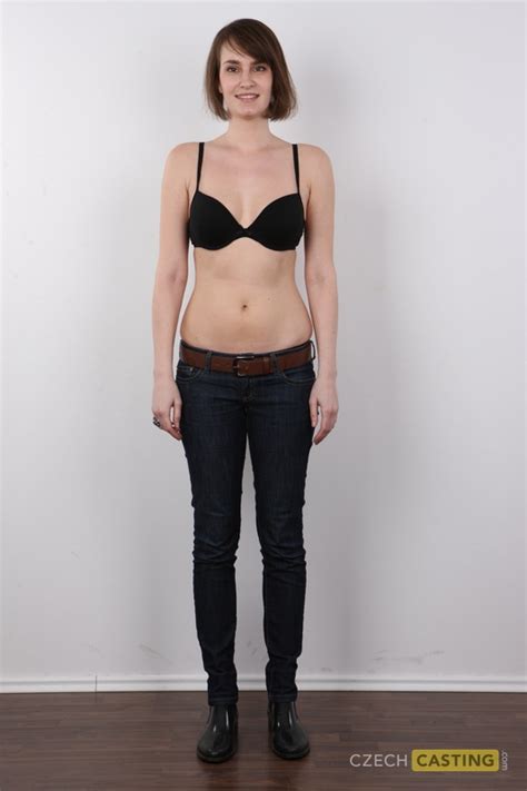 Tall Girl Martina Stands Naked For Her First Nude Appearance CoedCherry