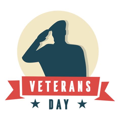 Military Salute Veterans Day Flat Png And Svg Design For T Shirts