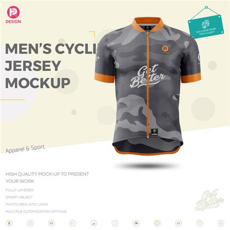 Men's Cycling Jersey Mockup :: Behance