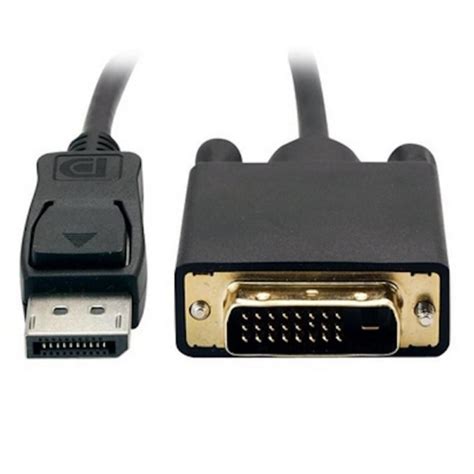 สายdisplay Dp Male To Dvi 241 Cable 18m 6 Ft Black Displayport Male