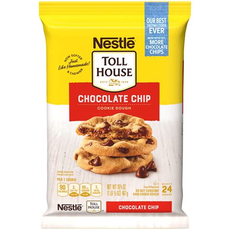 NESTLE TOLL HOUSE Chocolate Chip Cookie Dough 16 5 Oz Pack Walmart