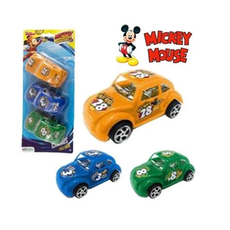 Carrinho Fusca A Friccao Pull Back Pecas Mickey Shopee Brasil