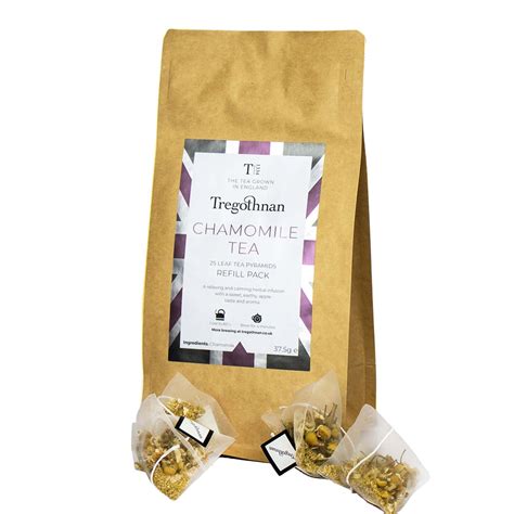 Chamomile 25 Pyramid Tea Bags British Grown Tea Tregothnan Buy Britain