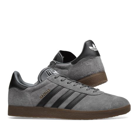 Adidas Gazelle Grey Core Black Gum END DK