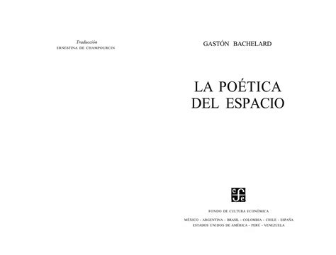 La Po Tica Del Espacio