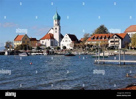 The City Wasserburg At The Lake Constance Bavaria Germany Europe