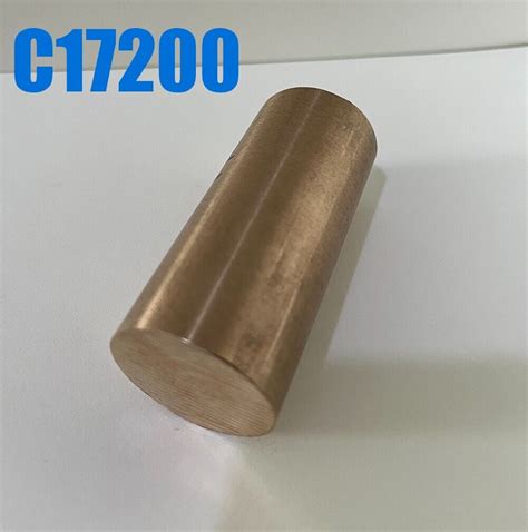 50mm Dia 1 969 X5 9 Copper Beryllium Alloy Rod Round Bar 1PC C17200