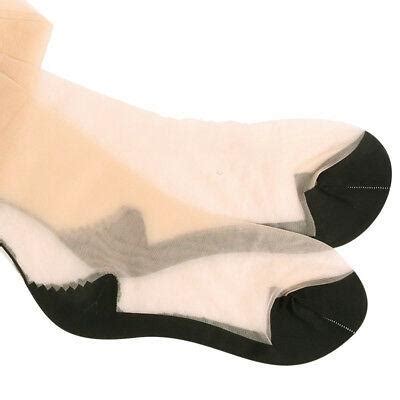 Pr Seamed Silky Sheer Nylons Stockings Point Heel Lx Nude Blackfoot