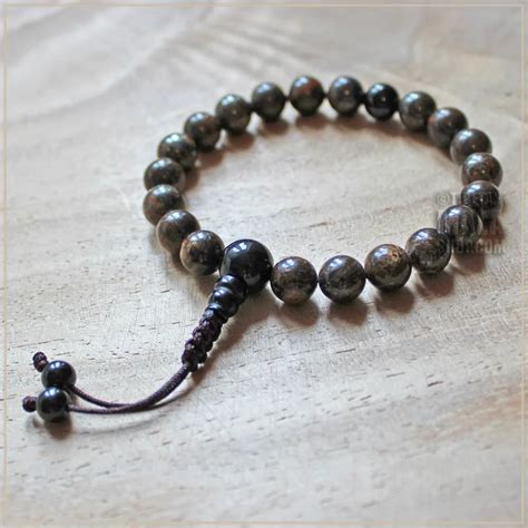 Bronzite Wrist Mala Tibetan Buddhist Mala Bracelet