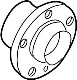 1J0598477 - Wheel Bearing and Hub Assembly (Rear) - Genuine Volkswagen Part