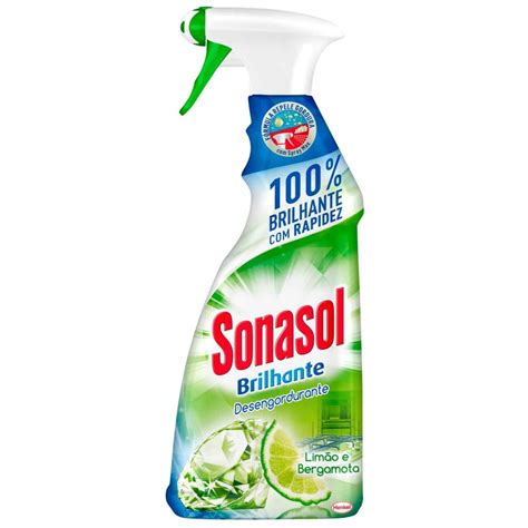 Higiene e Limpeza Tira Gorduras Brilhante Sonasol 500mL Até ti