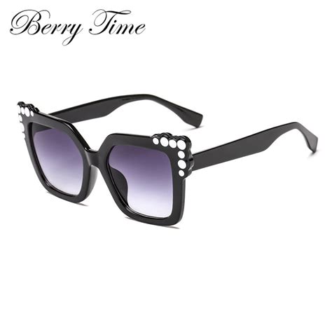 Berrytime Oversized Sunglasses For Women Sun Glasses Hip Fashion Glasses Frames Sunglass Oculos