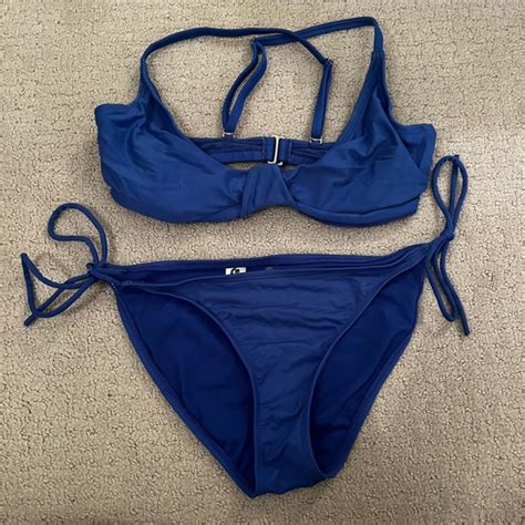 Athleta Swim Athleta Blue Bikini Set Poshmark