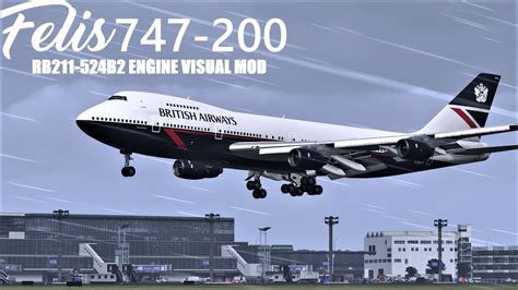 X Plane 11 Felis 747 200 RB211 Visual Engine Mod Xenviro 1 16 Real