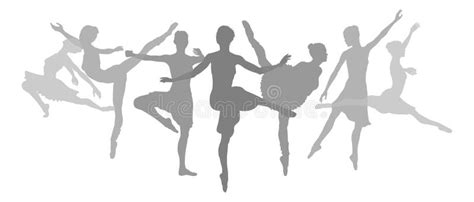 Bailarinas De Silueta Bailarinas De Ballet Posa Siluetas Ilustraci N