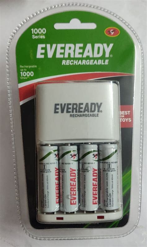 1000 Series Eveready Rechargeable Battery Chargers 4 At Rs 580 In New