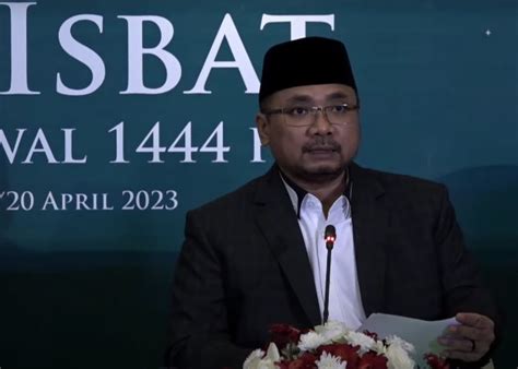 Pemerintah Tetapkan 1 Syawal 1444H Jatuh Pada Sabtu 22 April 2023