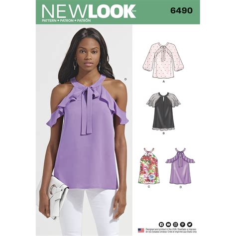 Purchase New Look Misses Blouses With Sleeve Variations And Read