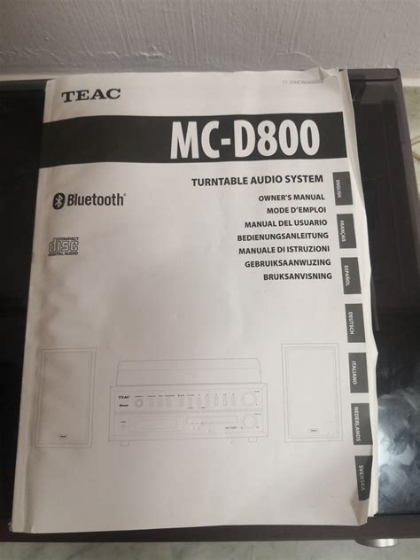 TEAC MC D800 Turntable Audio System Record CD Bluetooth Radio