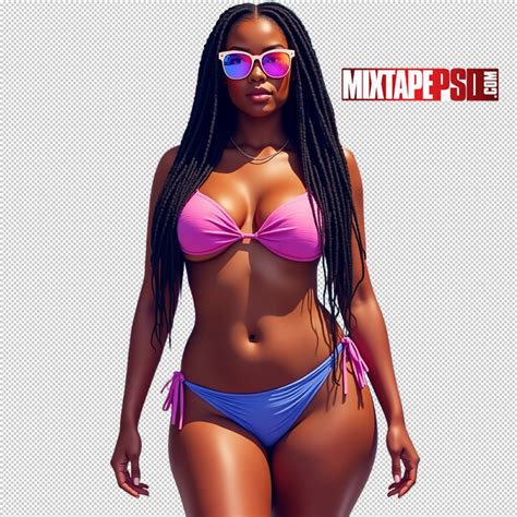 Sexy Black Bikini Model 26 MixtapePSD