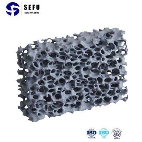 Porous Silicon Carbide Ceramic Foam Filter For Molten Iron Filtration