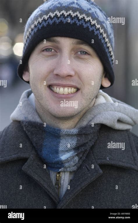 A Portrait Of A Man Wearing Winter Clothing Stock Photo Alamy