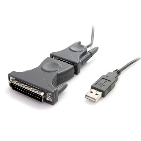 Buy Startechcom Usb To Serial Adapter 3 Ft 1m With Db9 To Db25 Pin Adapter Prolific Pl