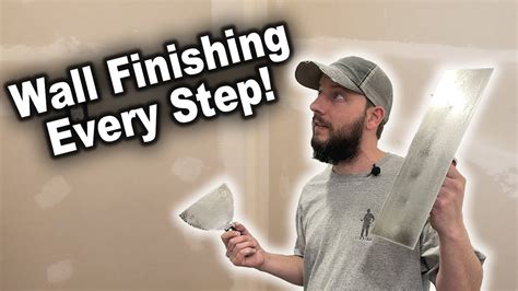 How To Mud And Tape Drywall Joint Compound Wall Finishing Start To