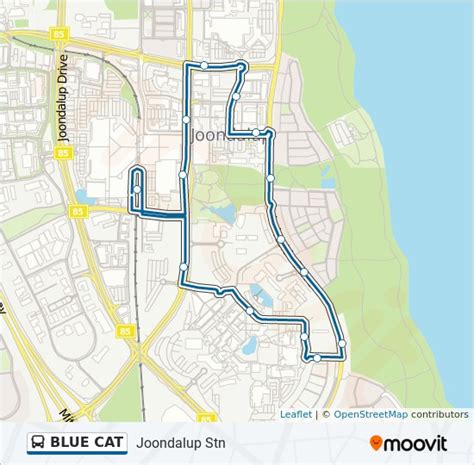 Transperth Cat Bus Route Map