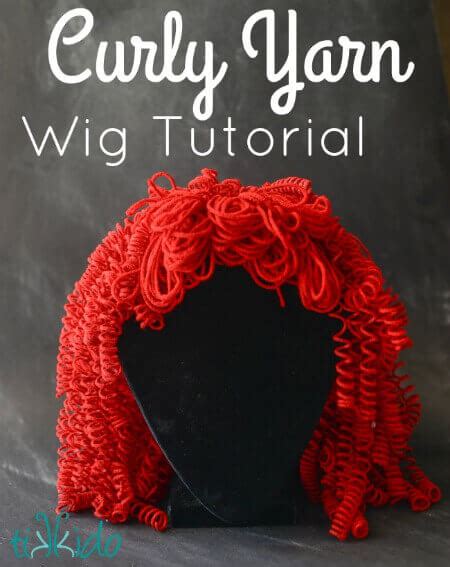 Curly Yarn Wig Tutorial For A Raggedy Ann Costume