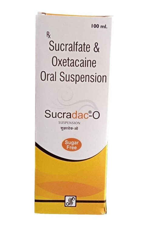 Ml Sucralfate Oxetacaine Oral Suspension At Rs Box Industrial